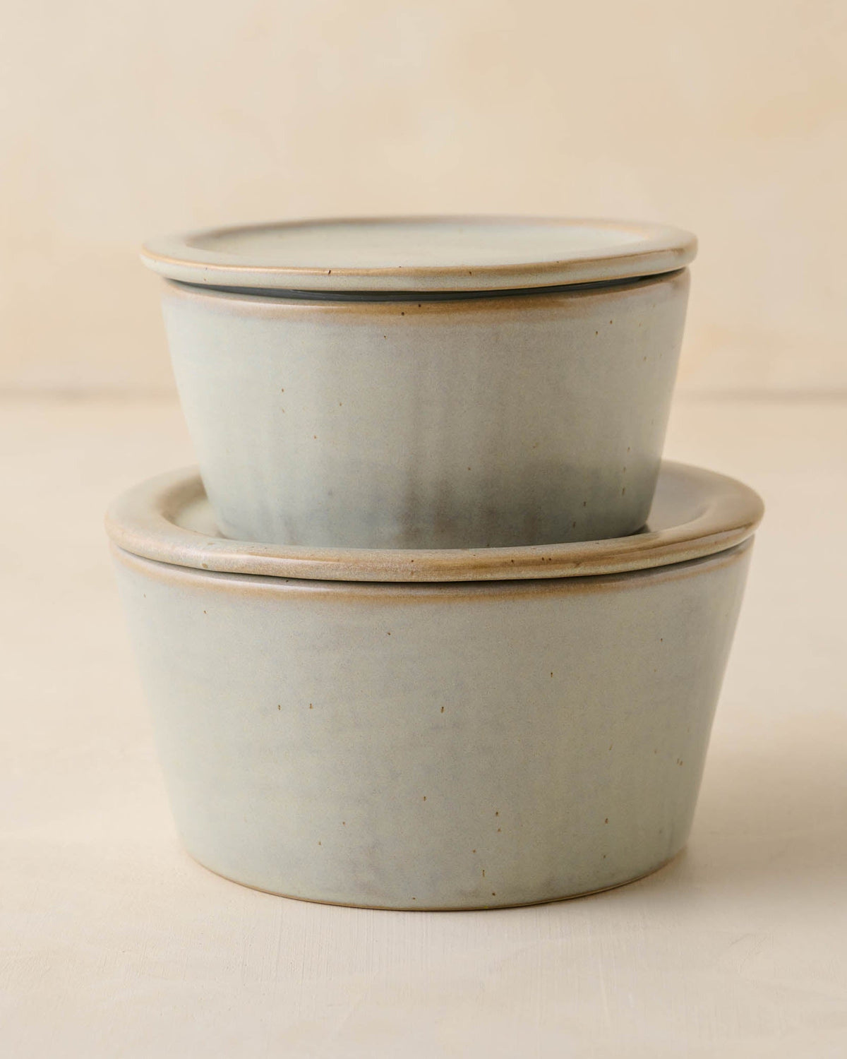 Mavelle French Grey Ceramic Food Storage Bowl bowl - Detail View