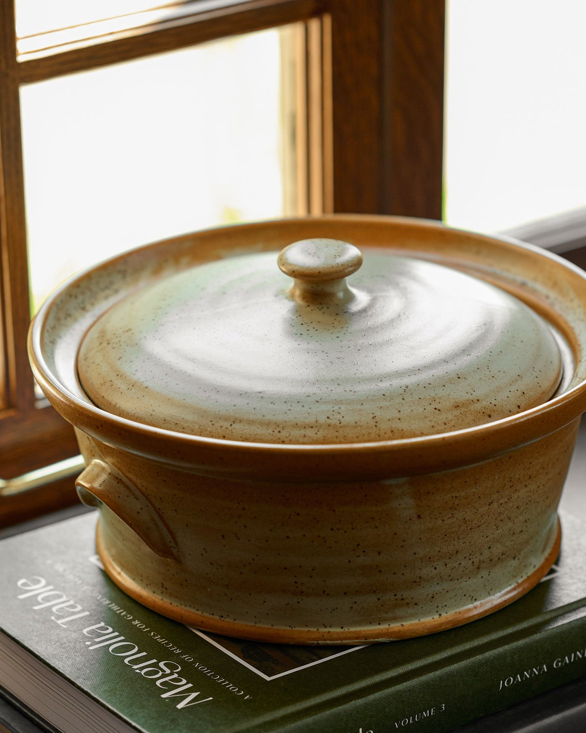 Mavelle French Grey Reduction Fire Baker baking dish - Side View