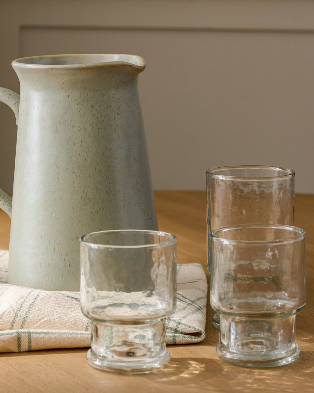 Mavelle Rustic Glass Stacking Tumbler drinking glass - Alternate View