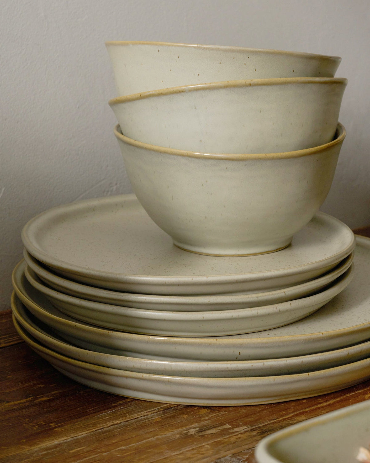 Mavelle French Grey Cereal Bowl bowl - Styled in Room