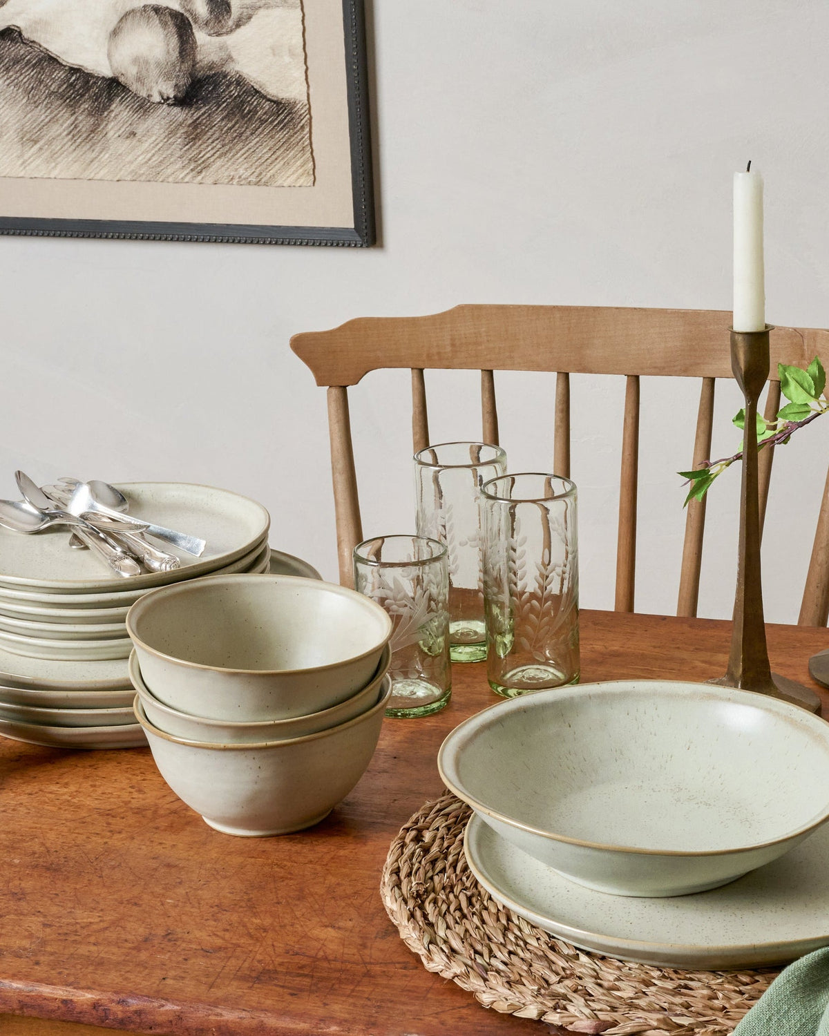 Mavelle French Grey Cereal Bowl bowl - Side View