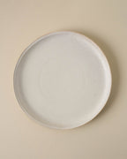 Mavelle French White Speckle Plate dinnerware set