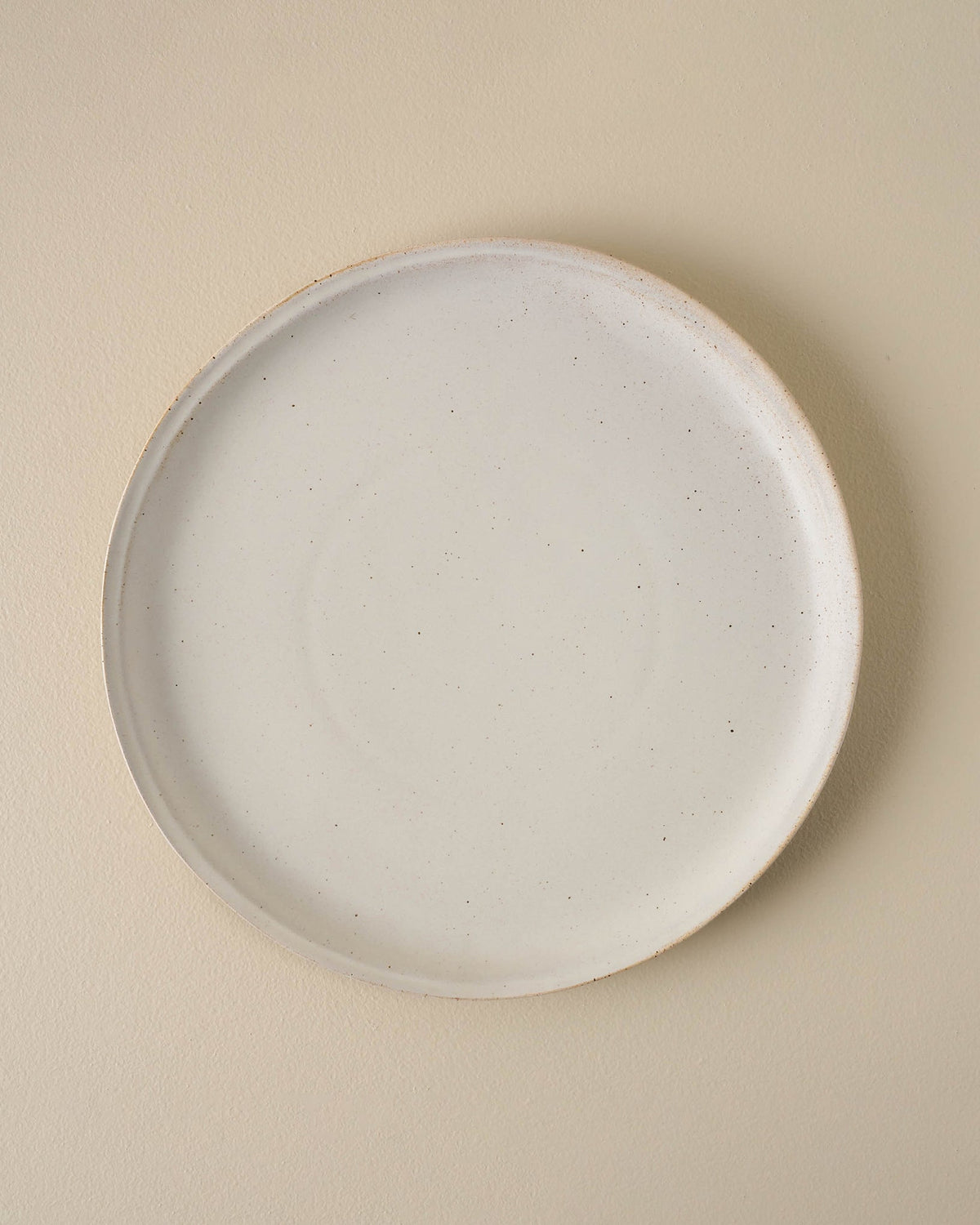 Mavelle French White Speckle Plate dinnerware set