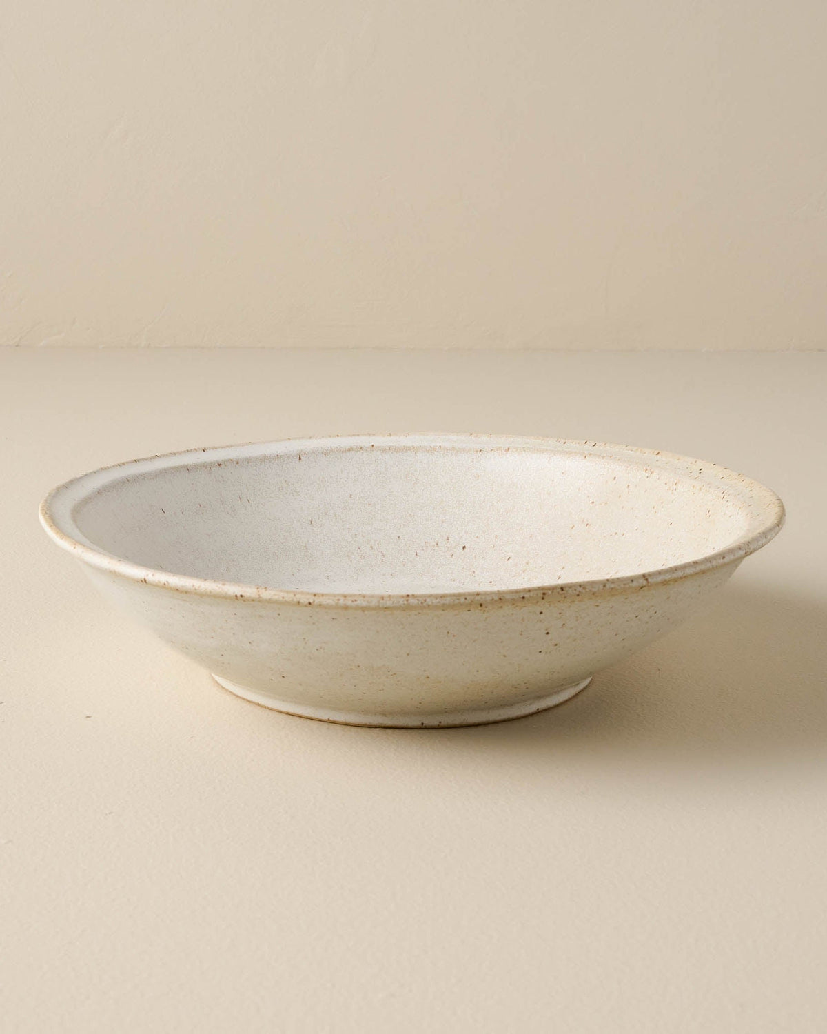 Mavelle French White Speckle Pasta Bowl bowl