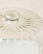 Mavelle White Marble Fluted Cake Dome cake stand - Styled in Room