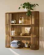 Mavelle Preston Reeded Wall Shelf wall shelf - Detail View