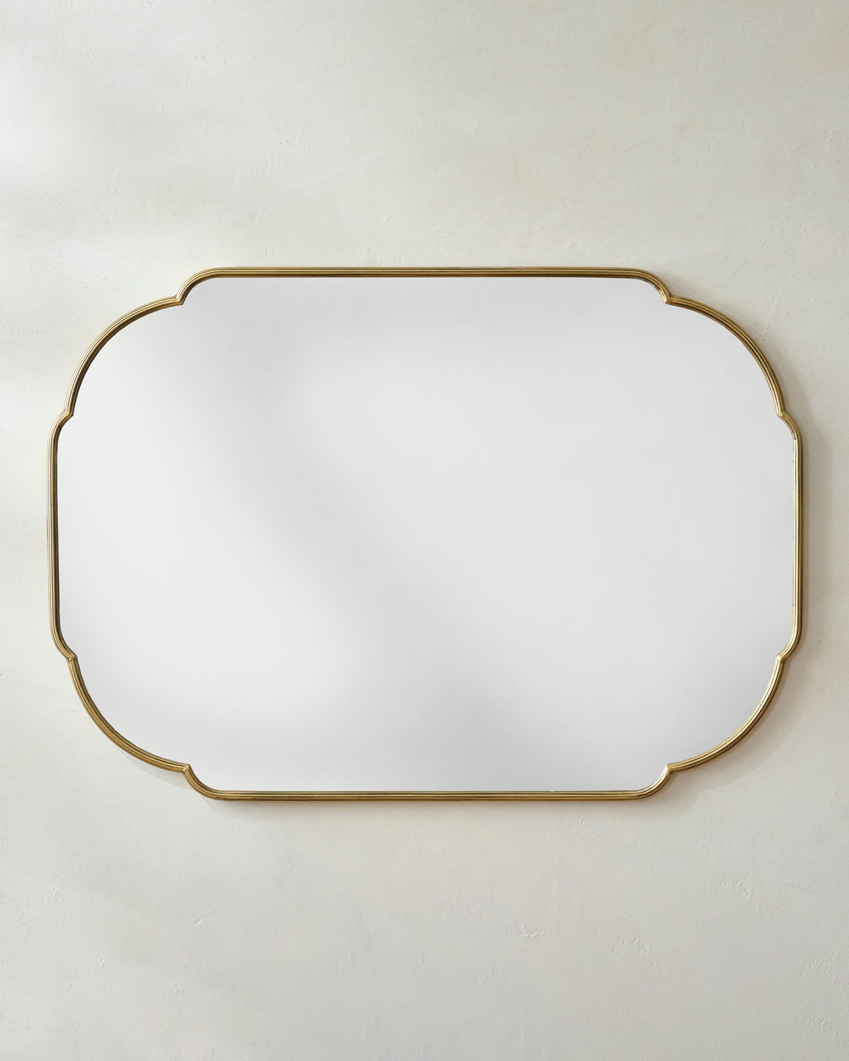 Mavelle Antique Brass Luna Mirror mirror - Styled in Room
