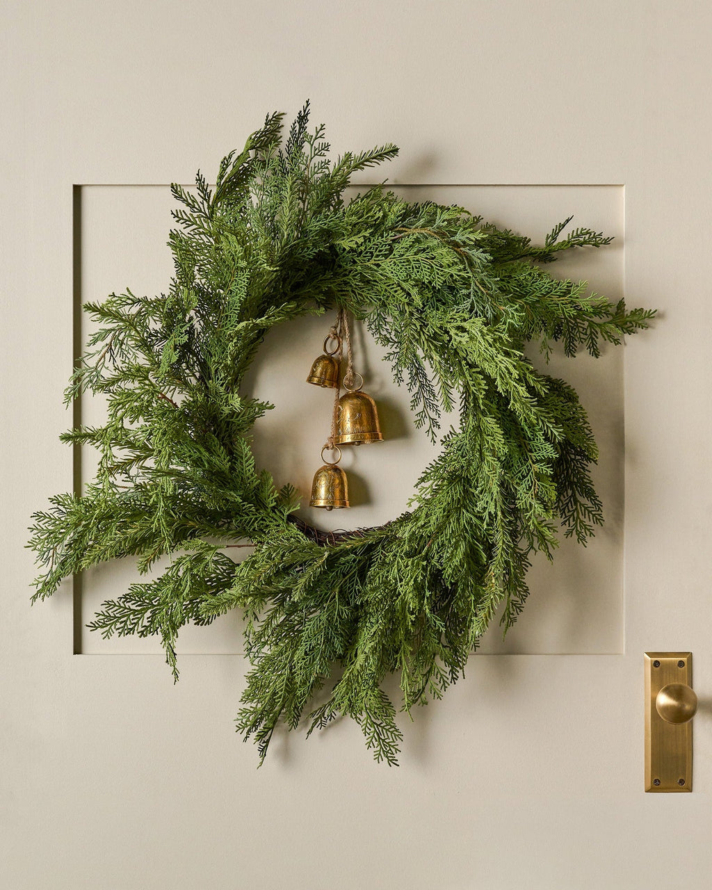 Mavelle Real Touch Cedar Mix Wreath wreath - Detail View