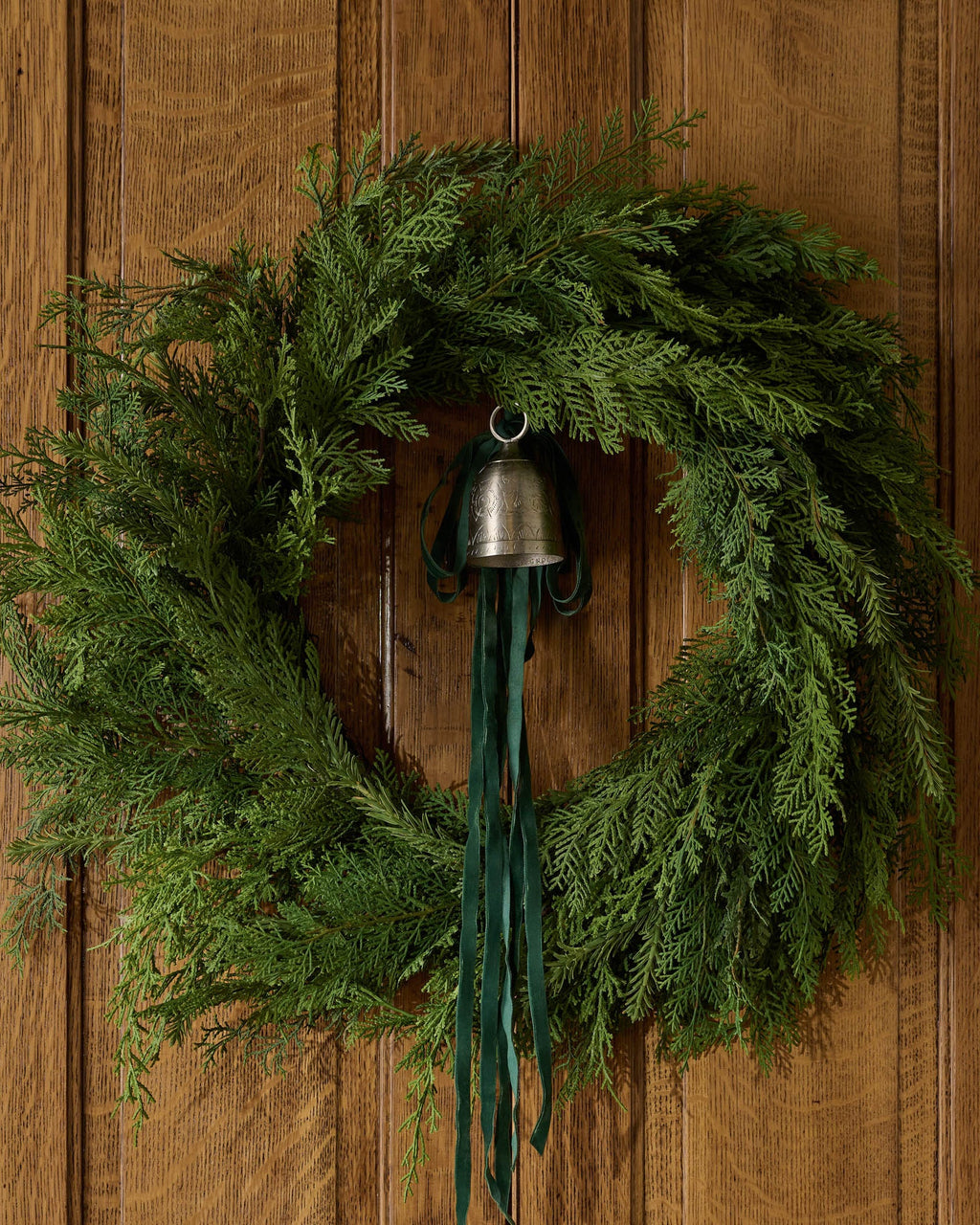 Mavelle Real Touch Cedar Mix Wreath wreath - Close-Up