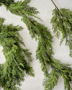 Mavelle Real Touch Cedar Mix Wreath wreath - Styled in Room
