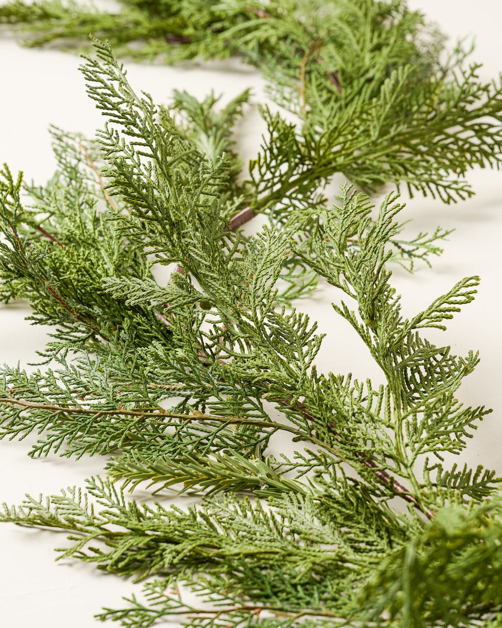 Mavelle Real Touch Cedar Mix Garland - 72" wreath - Close-Up