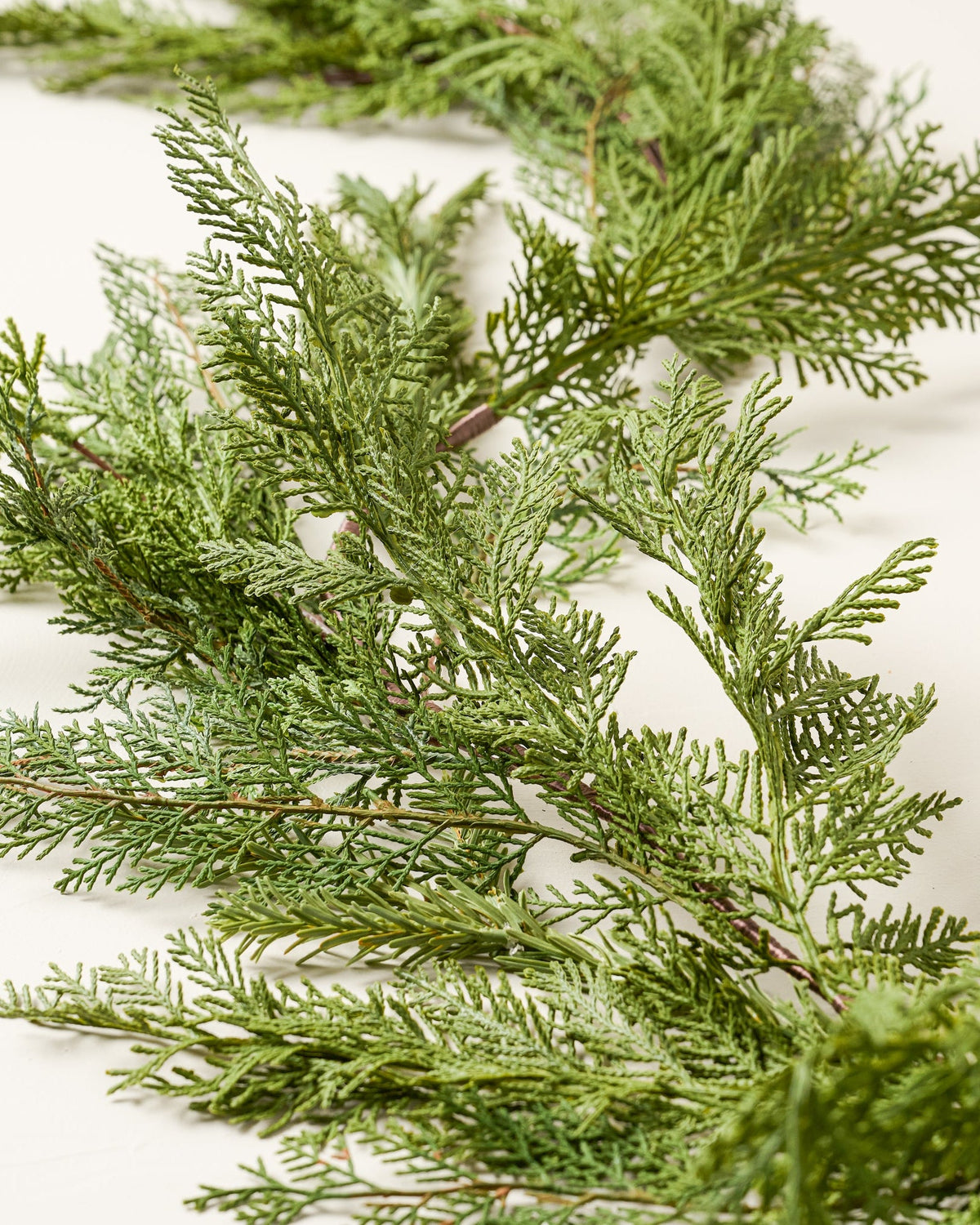 Mavelle Real Touch Cedar Mix Garland - 72" wreath - Close-Up