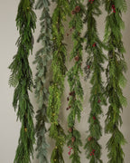 Mavelle Real Touch Norfolk Pine Garland - 72" wreath - Alternate View