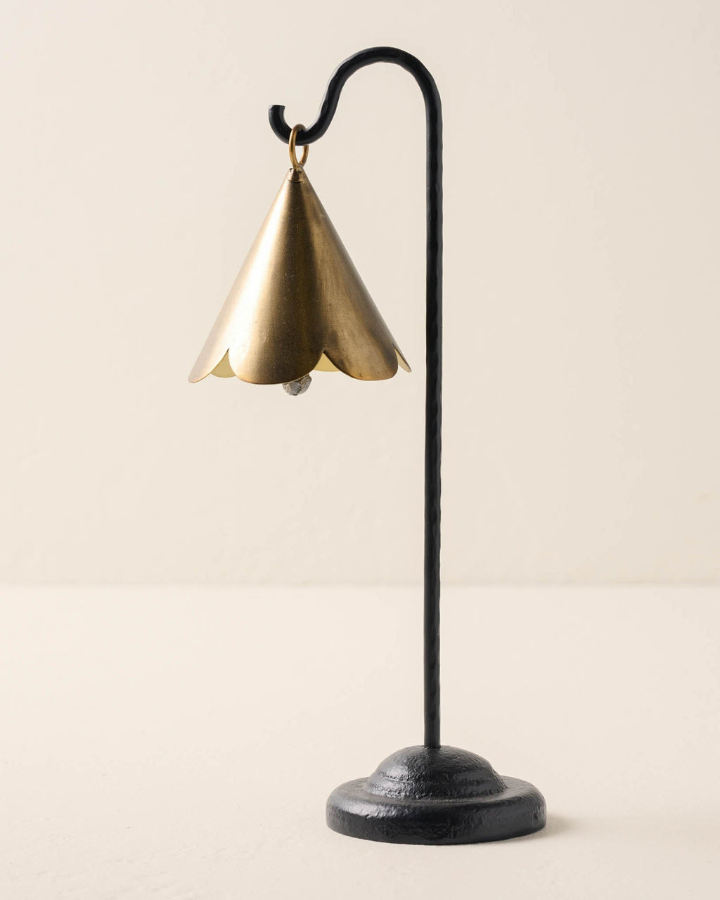 Mavelle Mariel Standing Scalloped Bell decorative accent - Side View