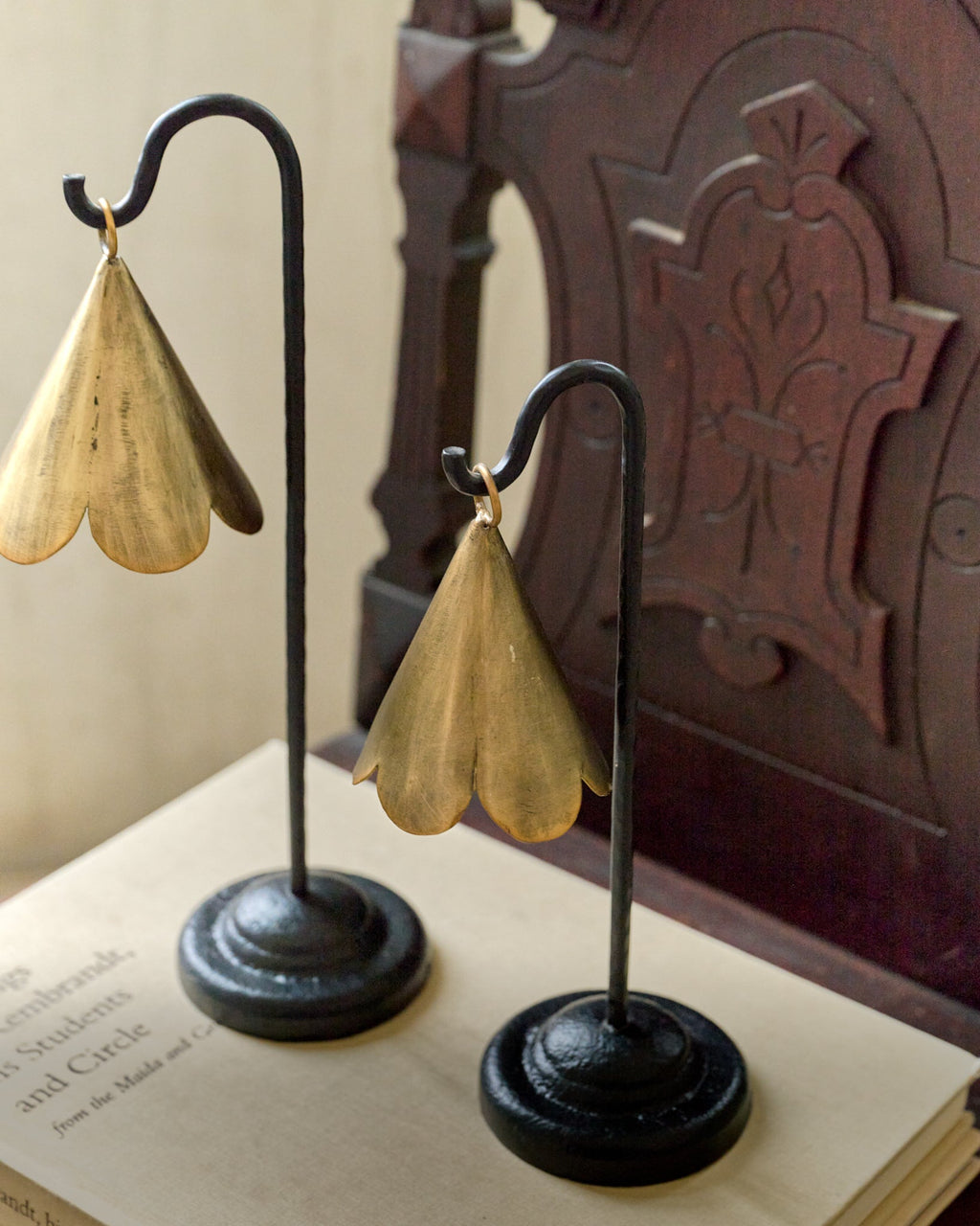 Mavelle Mariel Standing Scalloped Bell decorative accent - Detail View