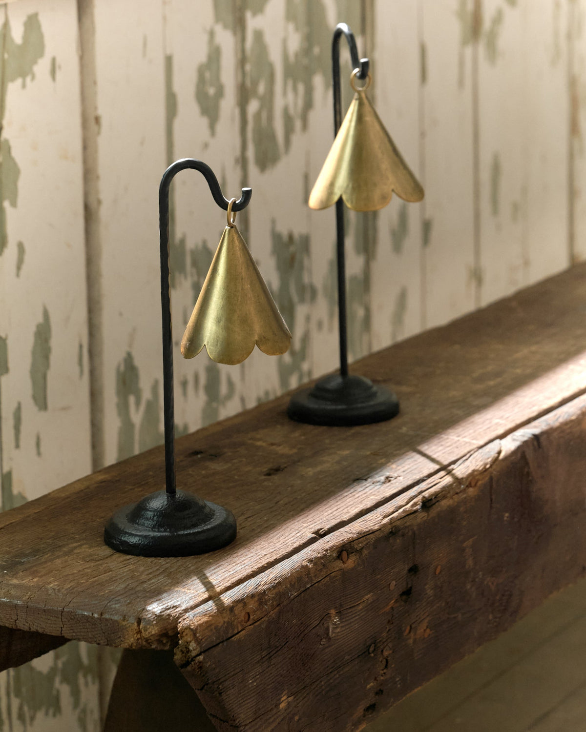Mavelle Mariel Standing Scalloped Bell decorative accent - Styled in Room