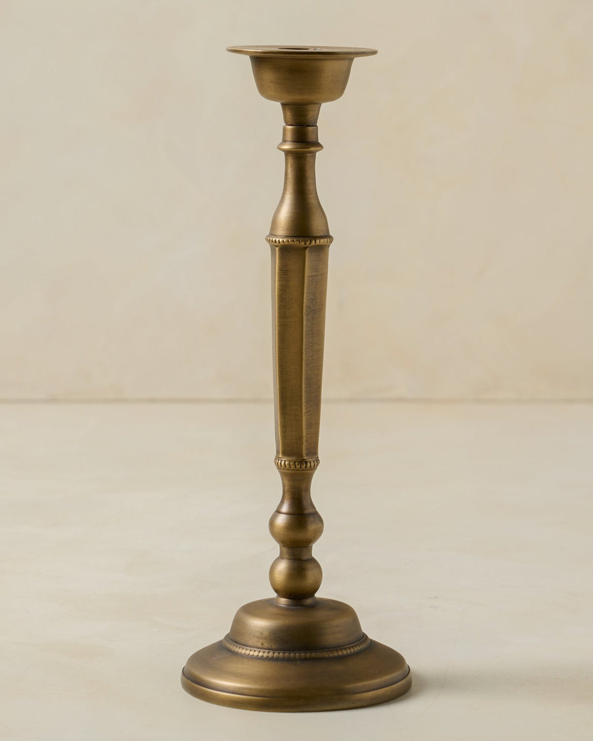 Mavelle Anna Antique Brass Taper Holder candle holder - Alternate View