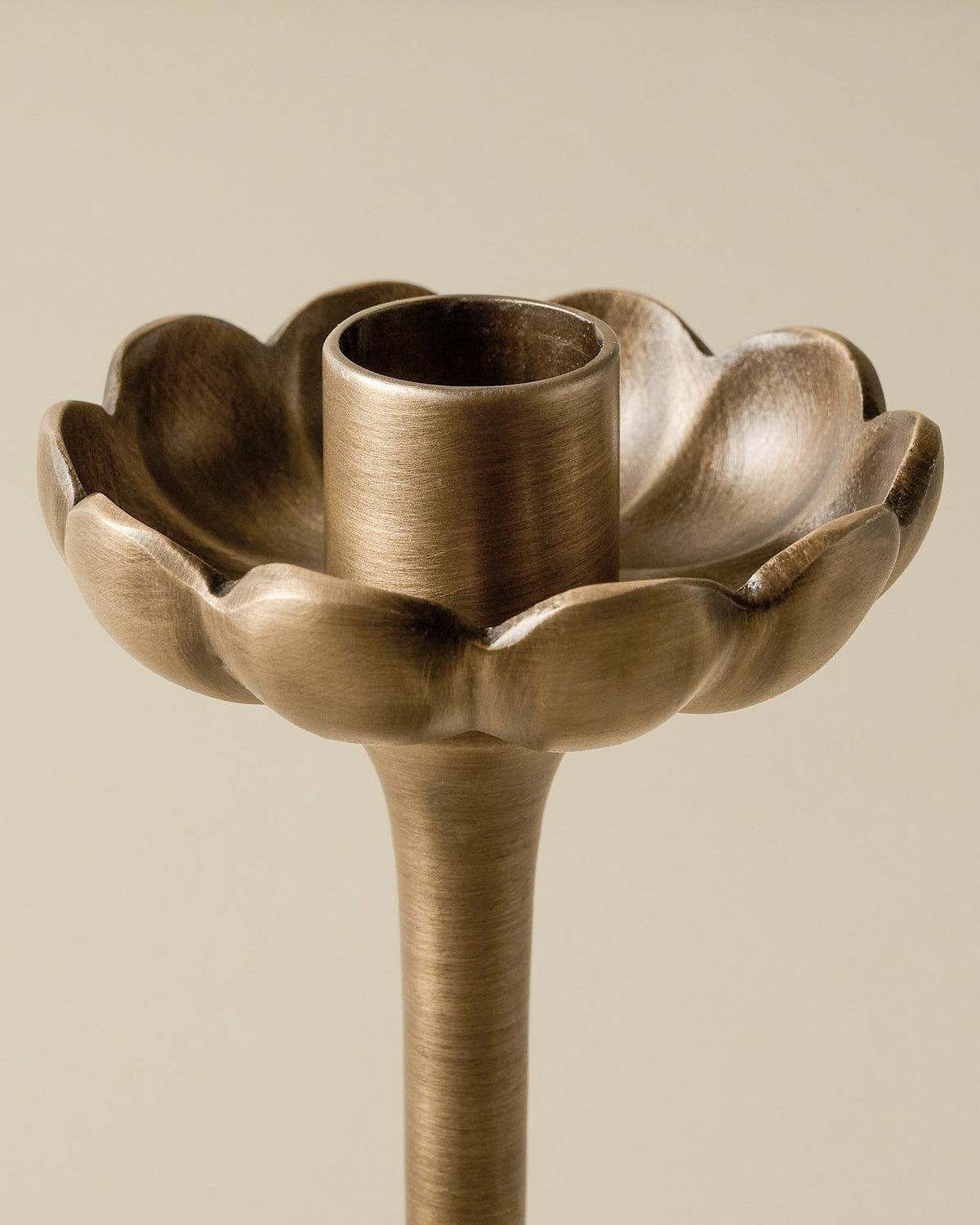 Mavelle Anna Antique Brass Taper Holder candle holder - View 9