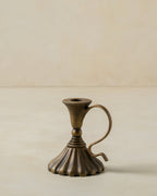 Mavelle Anna Antique Brass Taper Holder candle holder - View 10