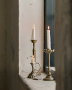 Mavelle Anna Antique Brass Taper Holder candle holder - Detail View