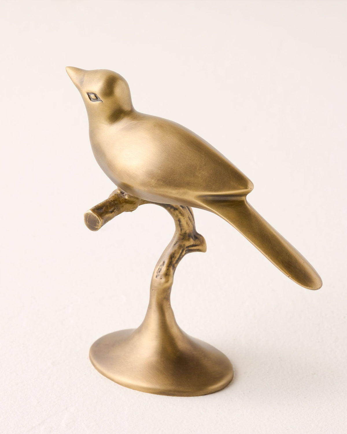 Mavelle Brass Bird Sit About decorative accent - Detail View