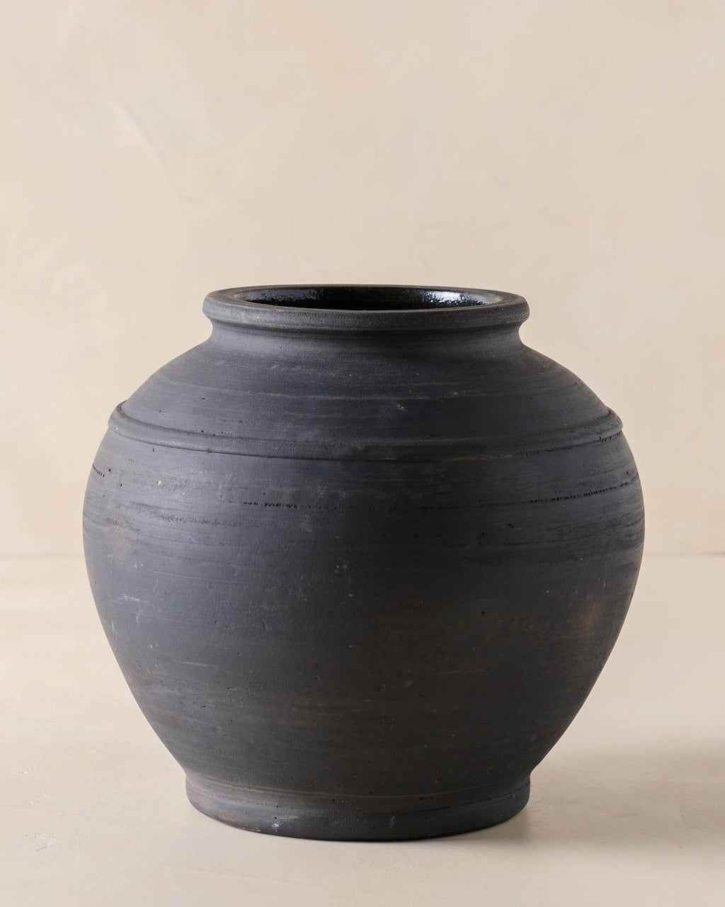 Mavelle Rustic Black Hand-Made Vase vase - Detail View