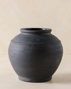 Mavelle Rustic Black Hand-Made Vase vase - Detail View