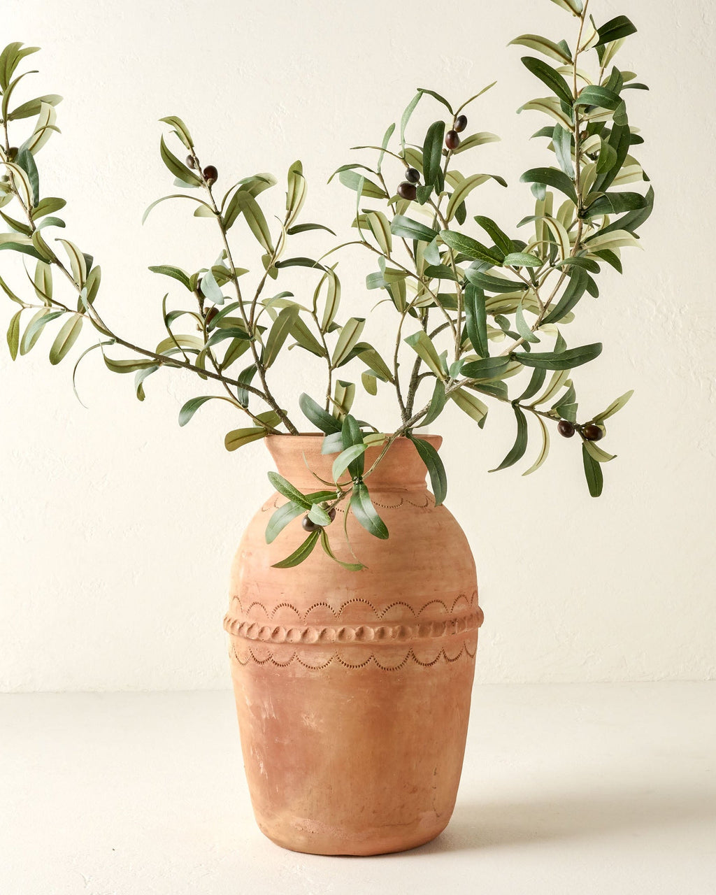 Mavelle Olive Leaf Stem faux floral stem - Close-Up
