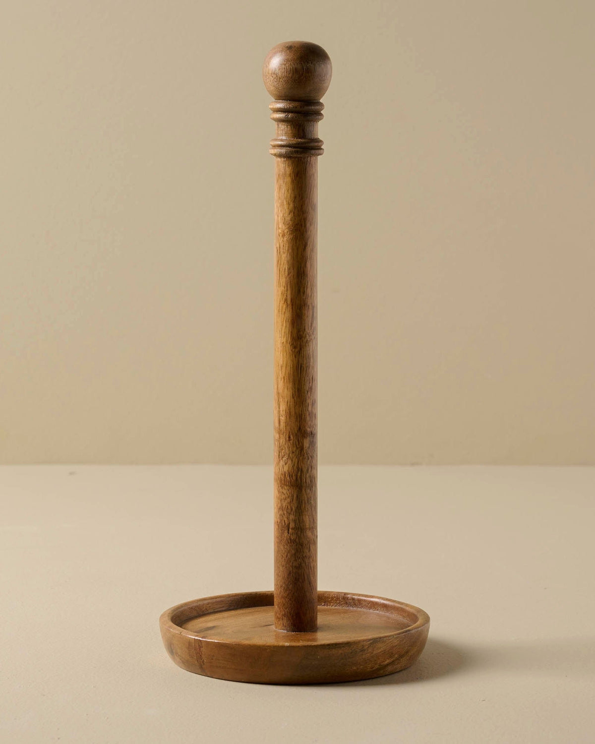 Mavelle Antiqued Wood Paper Towel Holder towel - Close-Up
