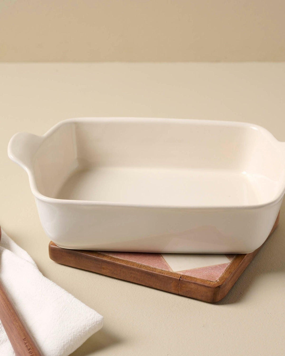 Mavelle Carmella Checkered Marble Trivet trivet