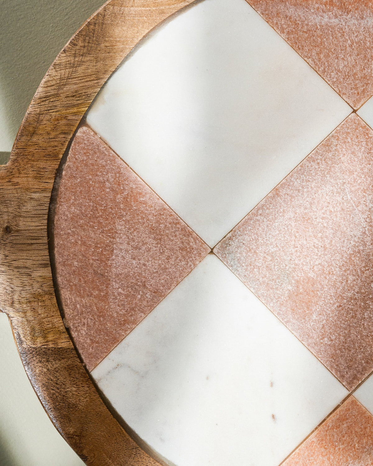 Mavelle Carmella Checkered Marble Serving Board serving board - Close-Up