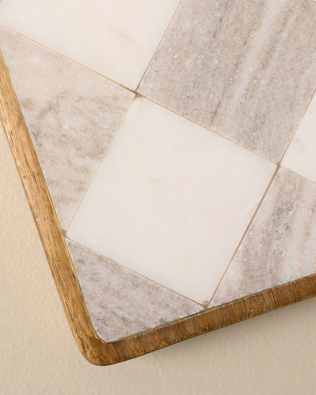 Mavelle Everett Checkered Marble Trivet trivet
