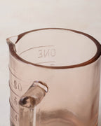 Mavelle Blush One Cup Glass Measuring Cup mug - Styled in Room