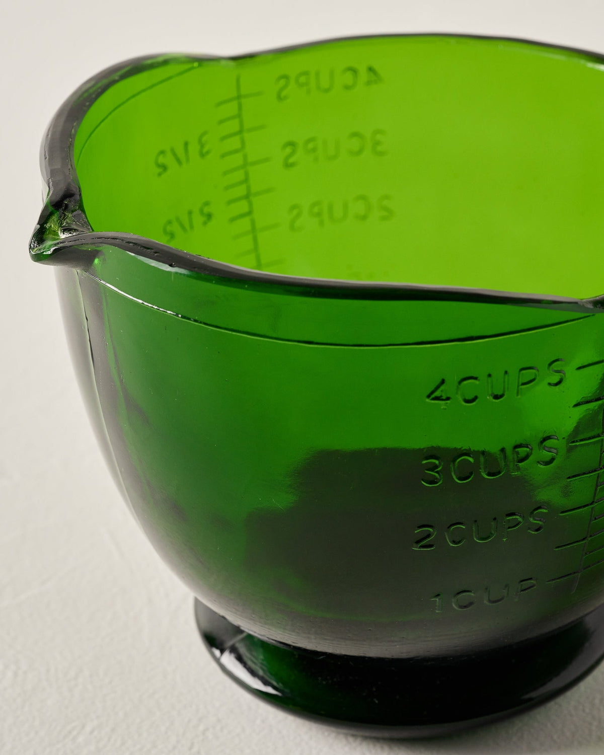 Mavelle Green Glass 4 Cup Measuring Cup mug