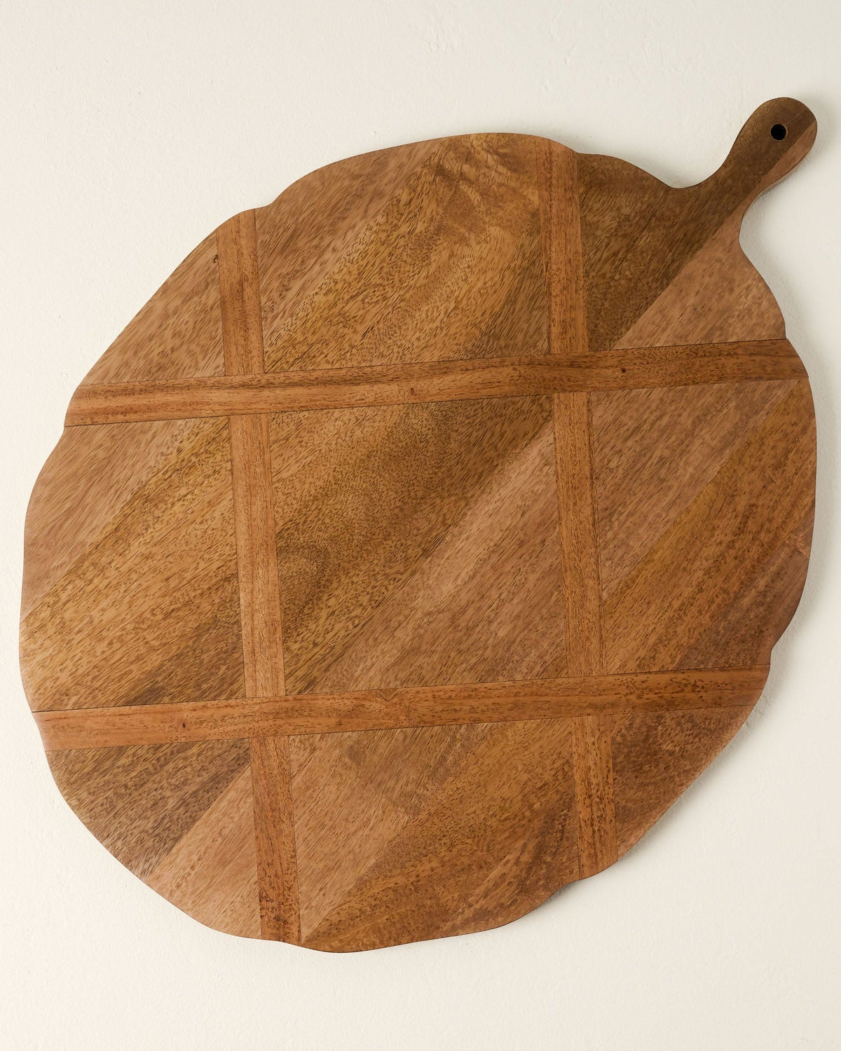 Mavelle Antiqued Wood Large Oval Serving Board serving board - Detail View