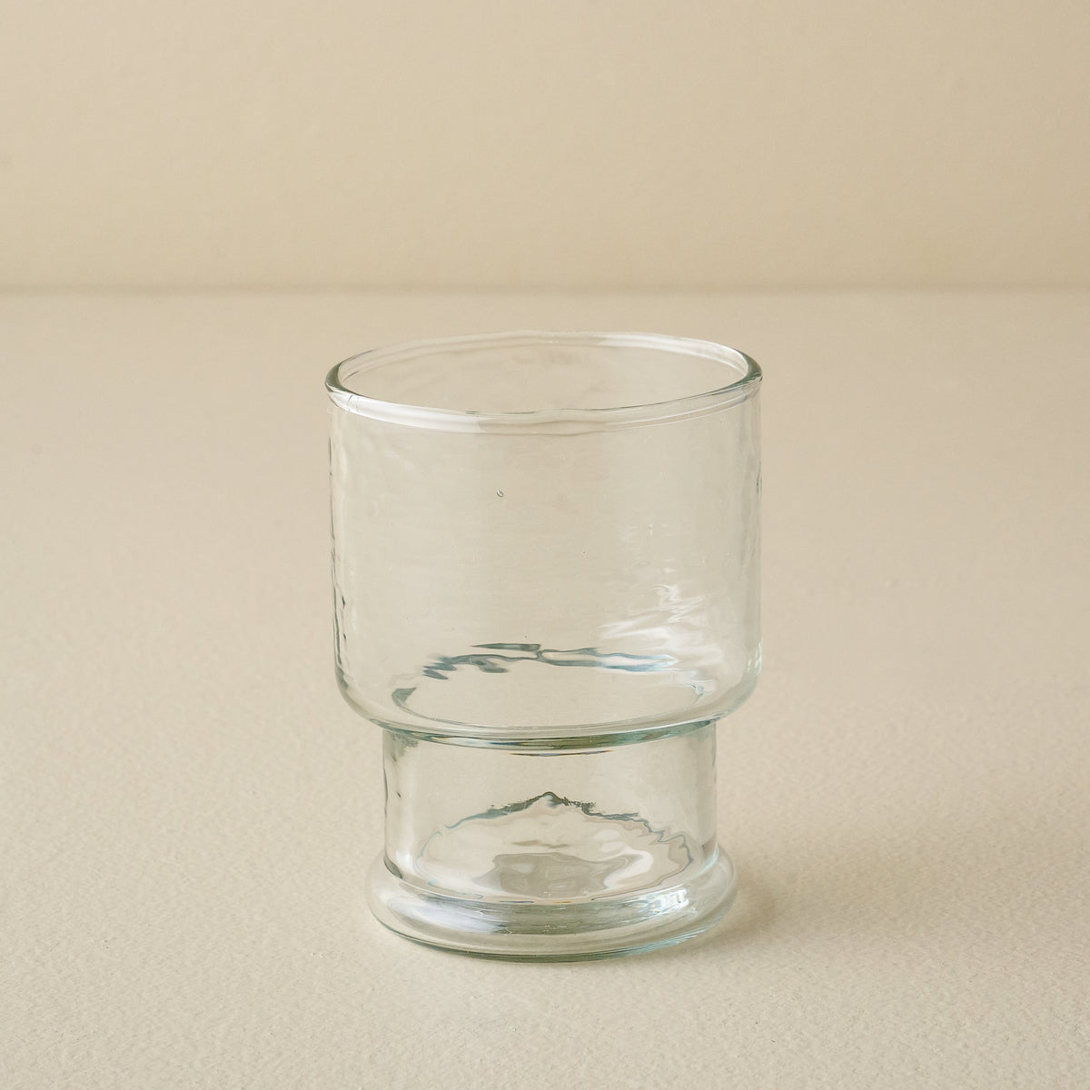 Mavelle Rustic Glass Stacking Tumbler Bundle (Set of 4) - Small drinking glass