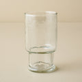 Mavelle Rustic Glass Stacking Tumbler Bundle (Set of 6) - Large drinking glass