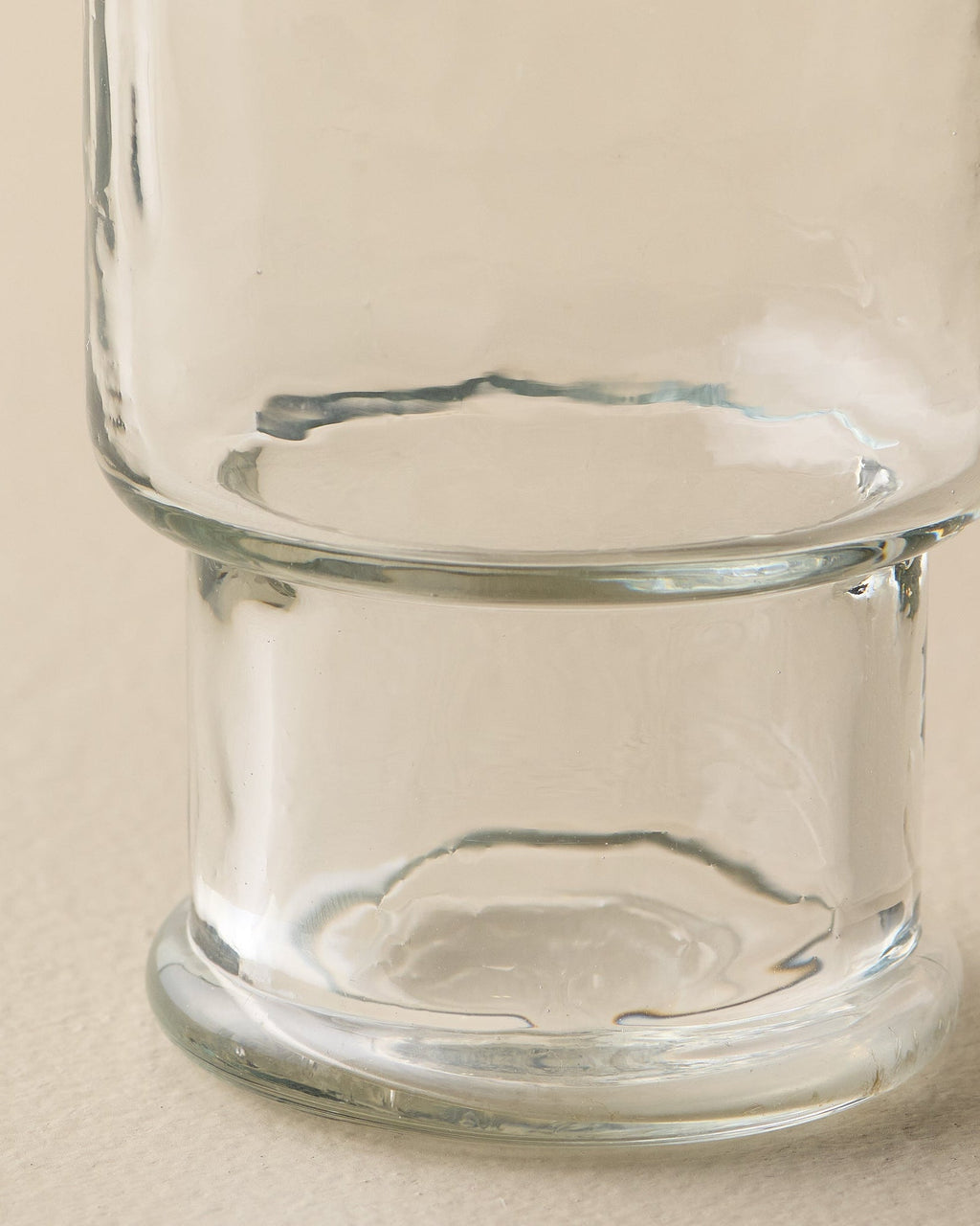 Mavelle Rustic Glass Stacking Tumbler drinking glass - Side View