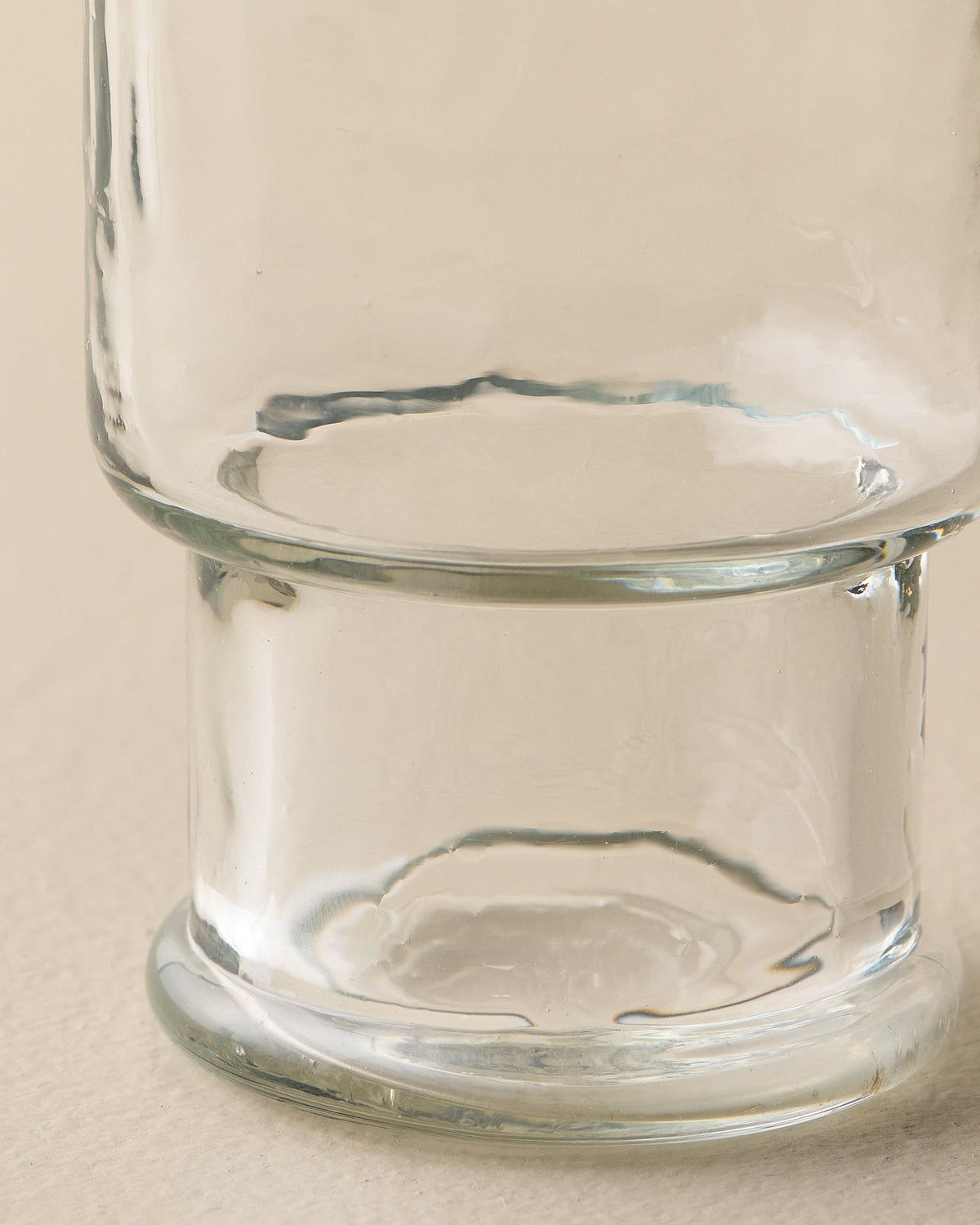 Mavelle Rustic Glass Stacking Tumbler drinking glass - Side View