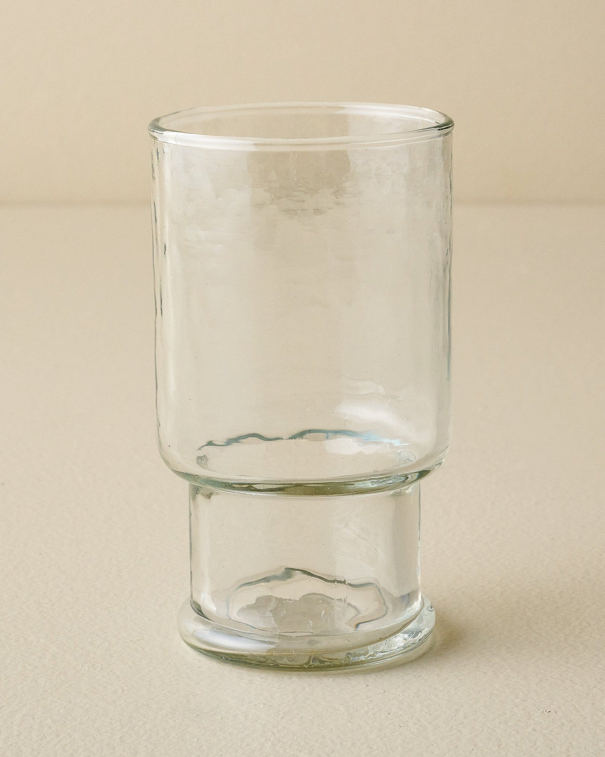 Mavelle Rustic Glass Stacking Tumbler drinking glass - Close-Up