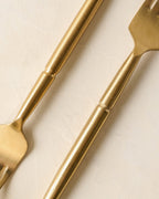Mavelle Antique Gold Flatware (Set of 5) flatware set - Styled in Room
