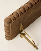 Mavelle Griffin Hand Carved Wood Shelf wall shelf - Styled in Room