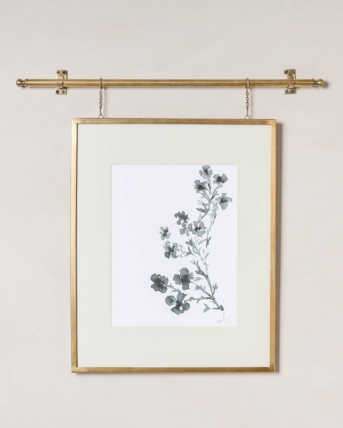 Mavelle Colleen Brass Rail Picture Frame picture frame
