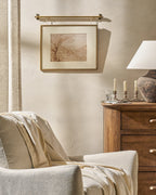 Mavelle Colleen Brass Rail Picture Frame picture frame - Styled in Room