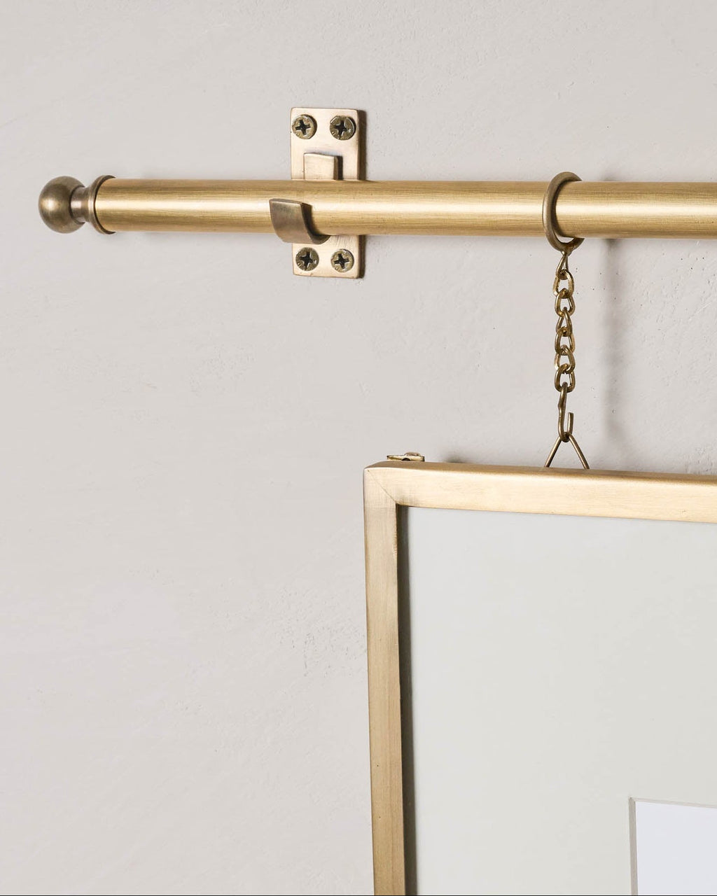 Mavelle Colleen Brass Rail Picture Frame picture frame - Side View