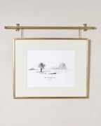 Mavelle Colleen Brass Rail Picture Frame picture frame - Close-Up