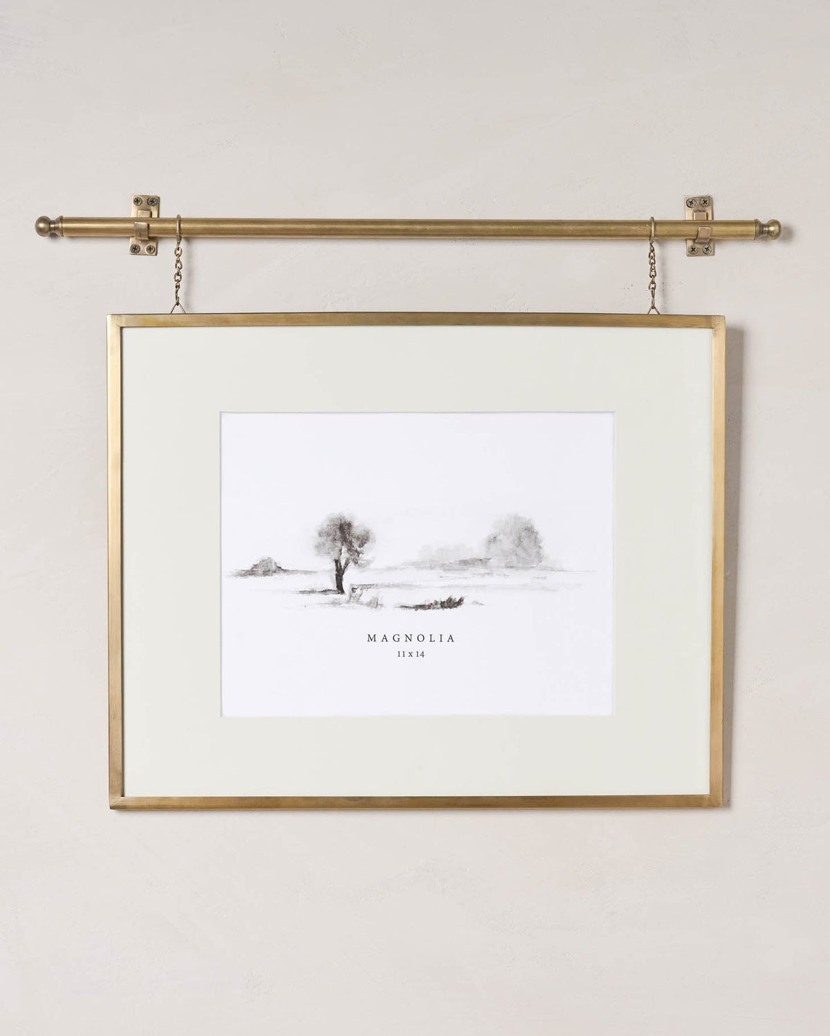 Mavelle Colleen Brass Rail Picture Frame picture frame - Close-Up