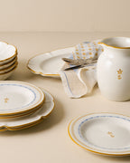 Mavelle Luna Floral Printed Napkin Set of Four cloth napkin set - Styled in Room