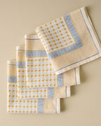 Mavelle Luna Floral Printed Napkin Set of Four cloth napkin set - Detail View