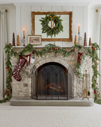 Mavelle Real Touch Maeve Pine Garland - 72" wreath - Styled in Room